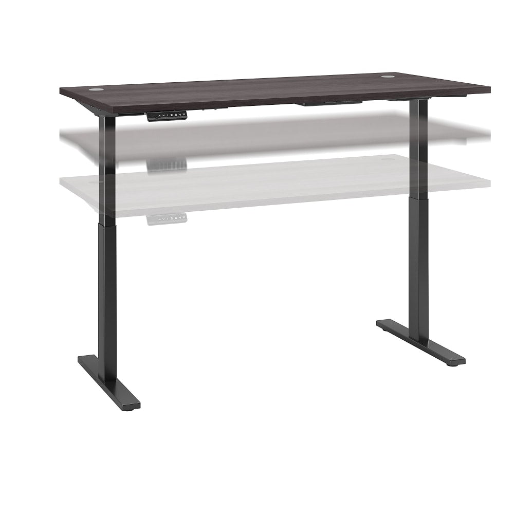 Bush Business Furniture Move 60 Series Electric 72inW x 30inD Height Adjustable Standing Desk, Storm Gray/Black Base, Standard Delivery