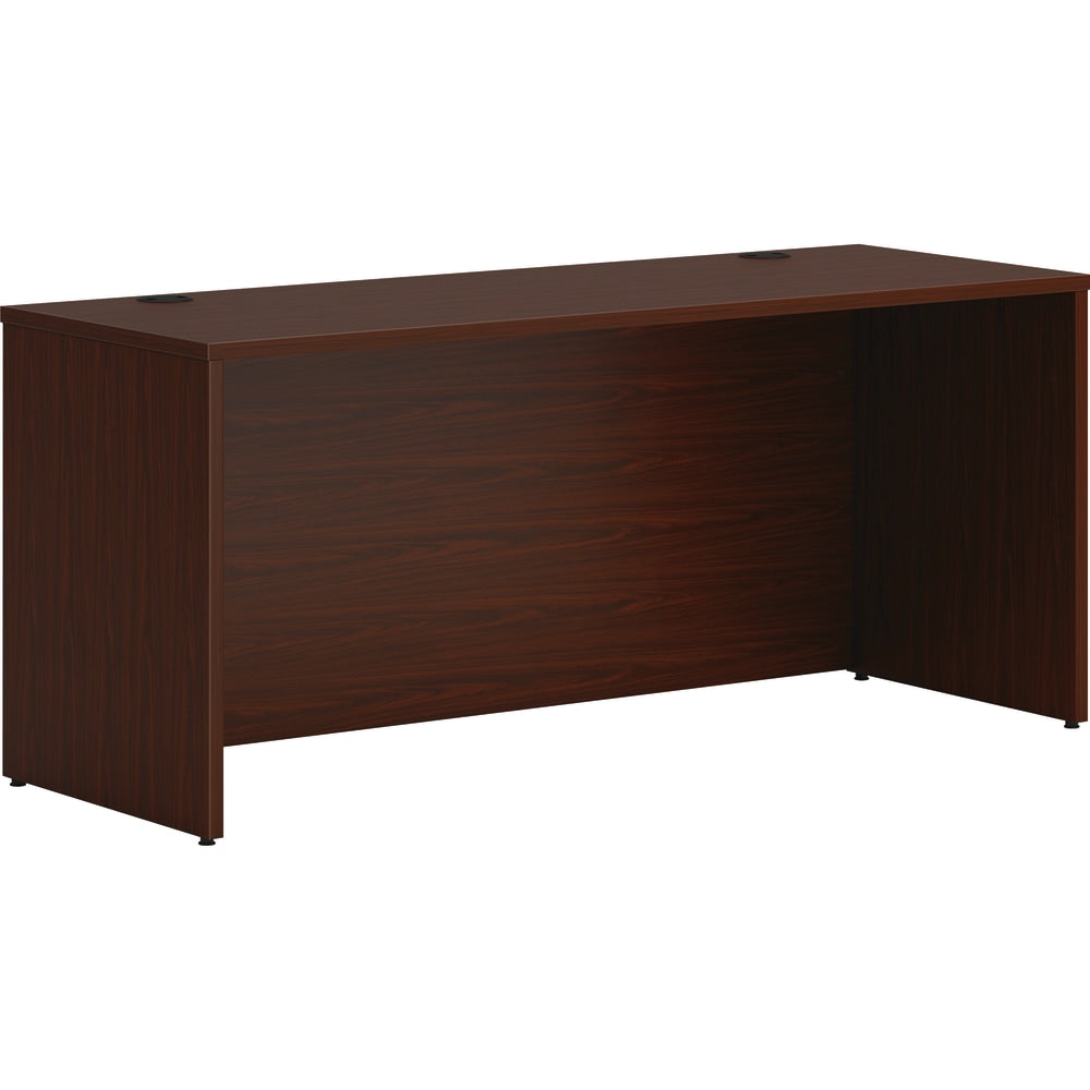 HON Mod 66in Credenza Computer Desk Shell, Mahogany