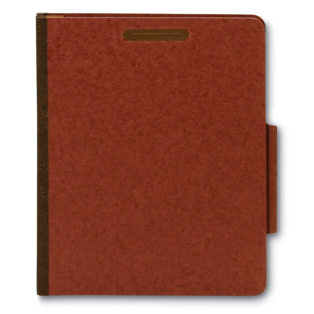 [IN]PLACE Classification Folders, Letter, 2 Dividers, 30% Recycled,  Earth Red, Box Of 10 Folders