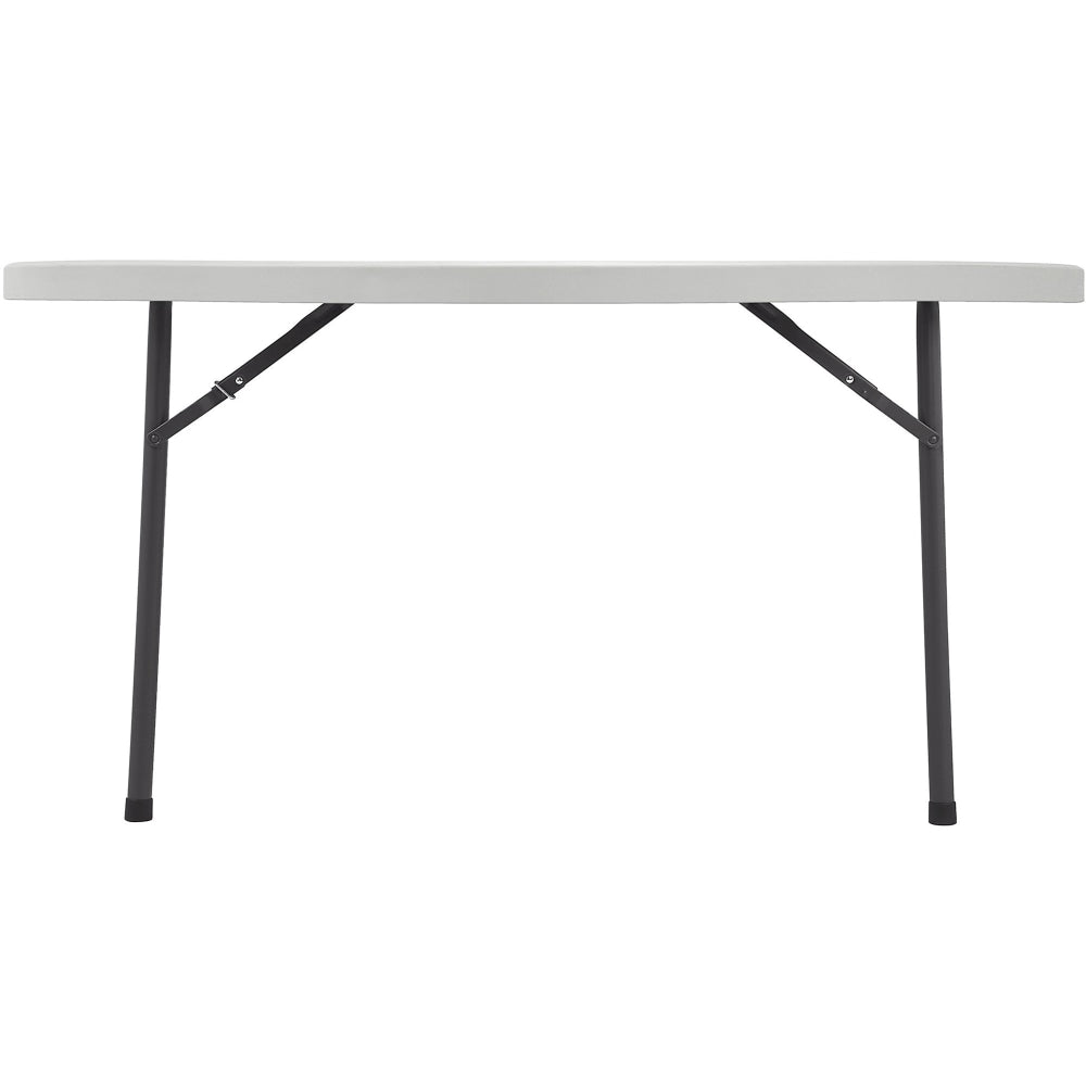 Lorell Banquet Folding Table, Round, 29-1/4inH x 48inW x 48inD, Platinum