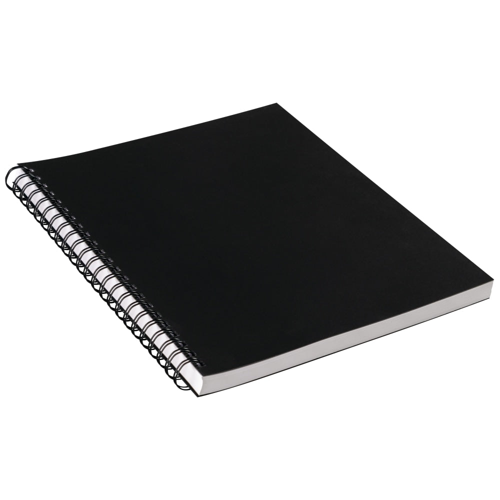 UCreate Heavyweight Sketch Book, 12in x 9in, Unruled, 75 Sheets, Black