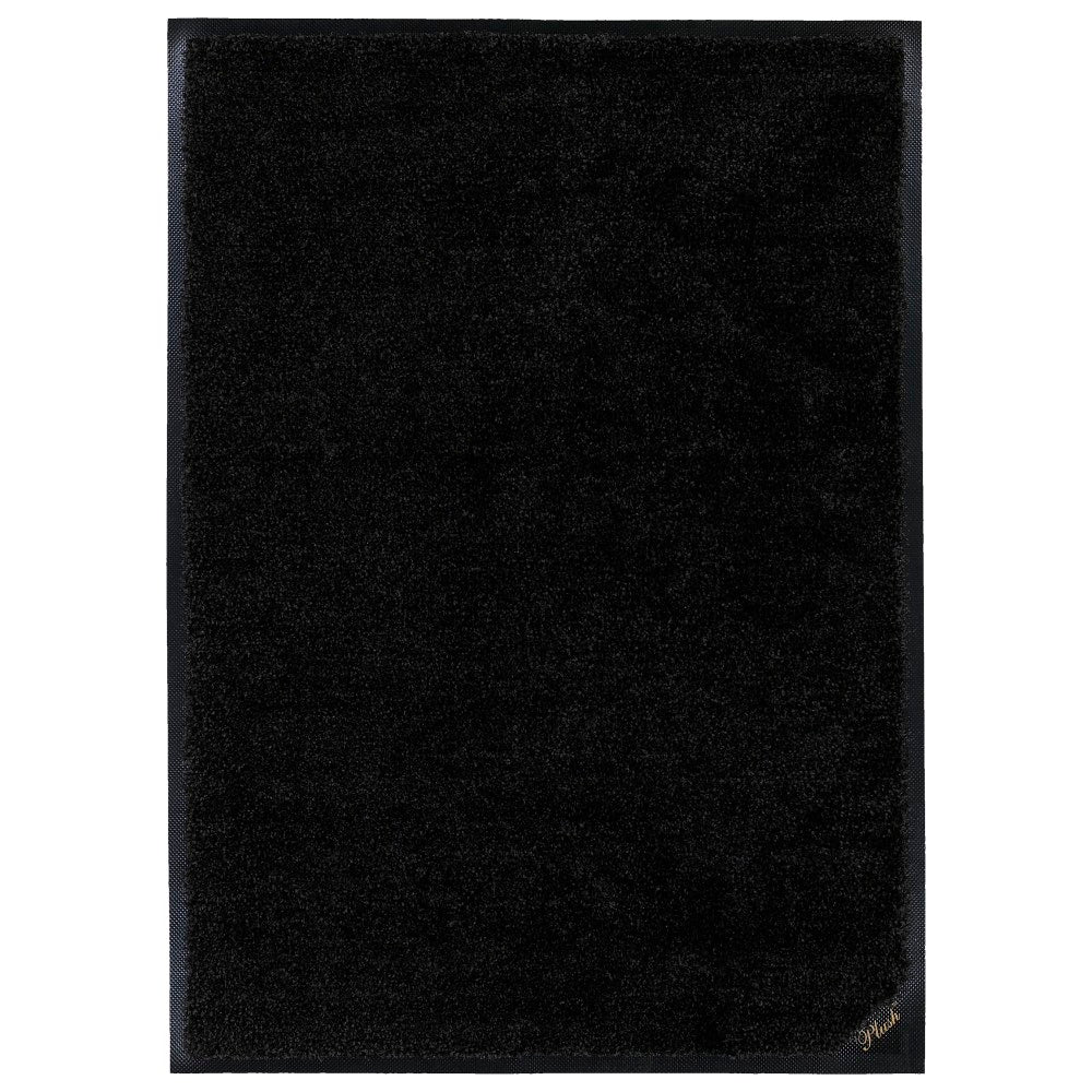 M+A Matting Plush Floor Mat, 4ft x 8ft, Black