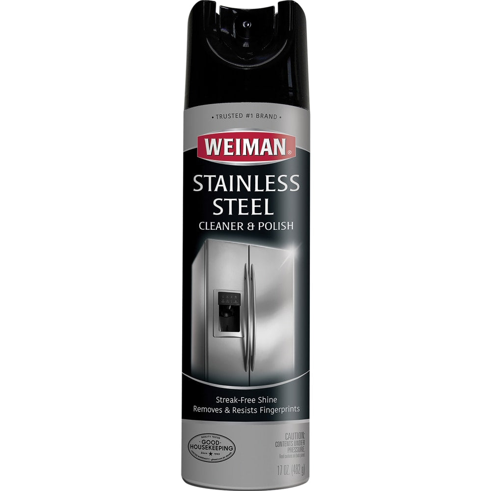 Weiman Stainless Steel Cleaner And Polish Aerosol Spray, 17 Oz Can