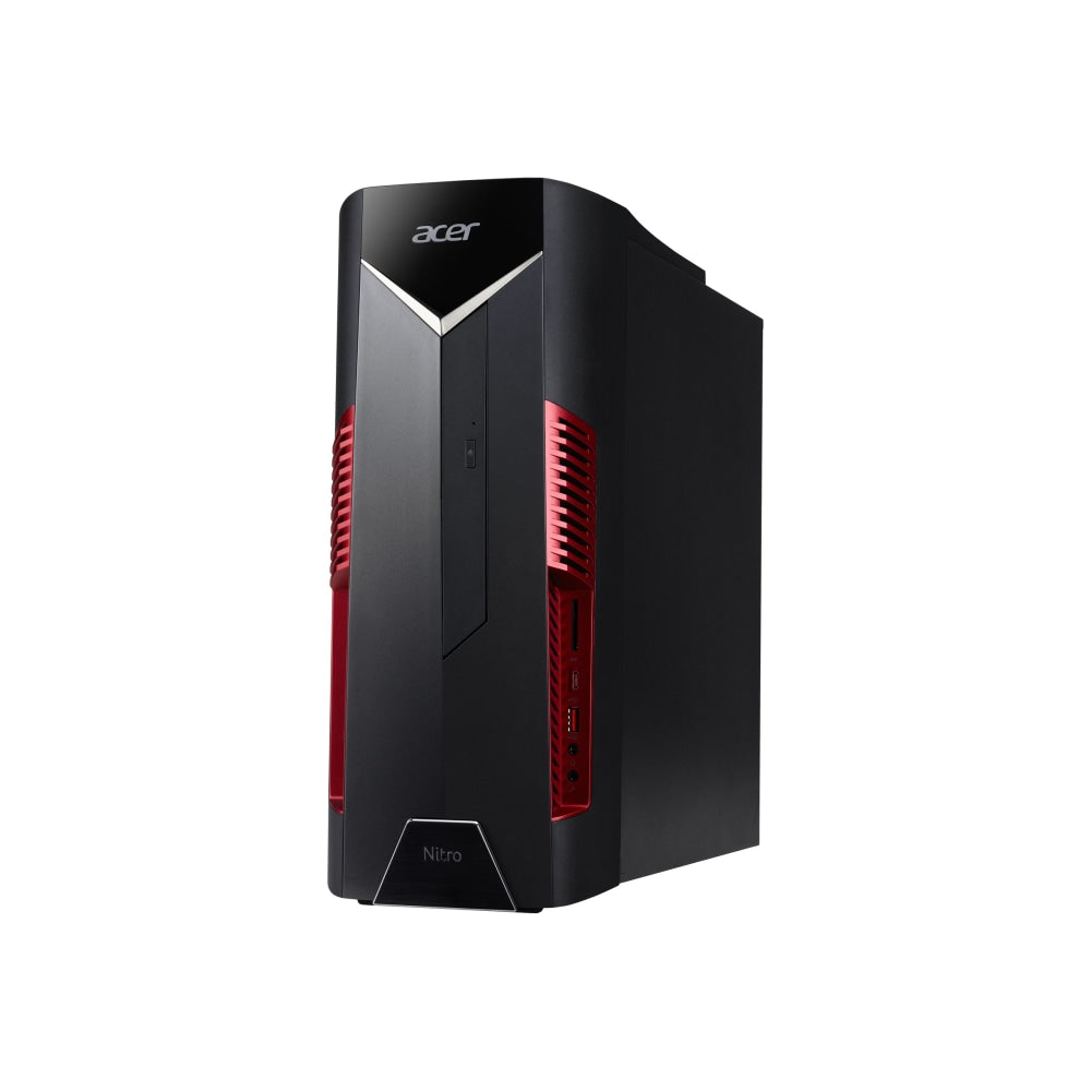 Acer Nitro 50 N50-600 - Tower - Core i5 9400F / up to 4.1 GHz - RAM 8 GB - SSD 512 GB - DVD-Writer - GF GTX 1650 - Gigabit Ethernet, IEEE 802.11ac Wave 2 - 802.11a/b/g/n/ac Wave 2, Bluetooth 5.0 - Win 10 Home 64-bit - monitor: none