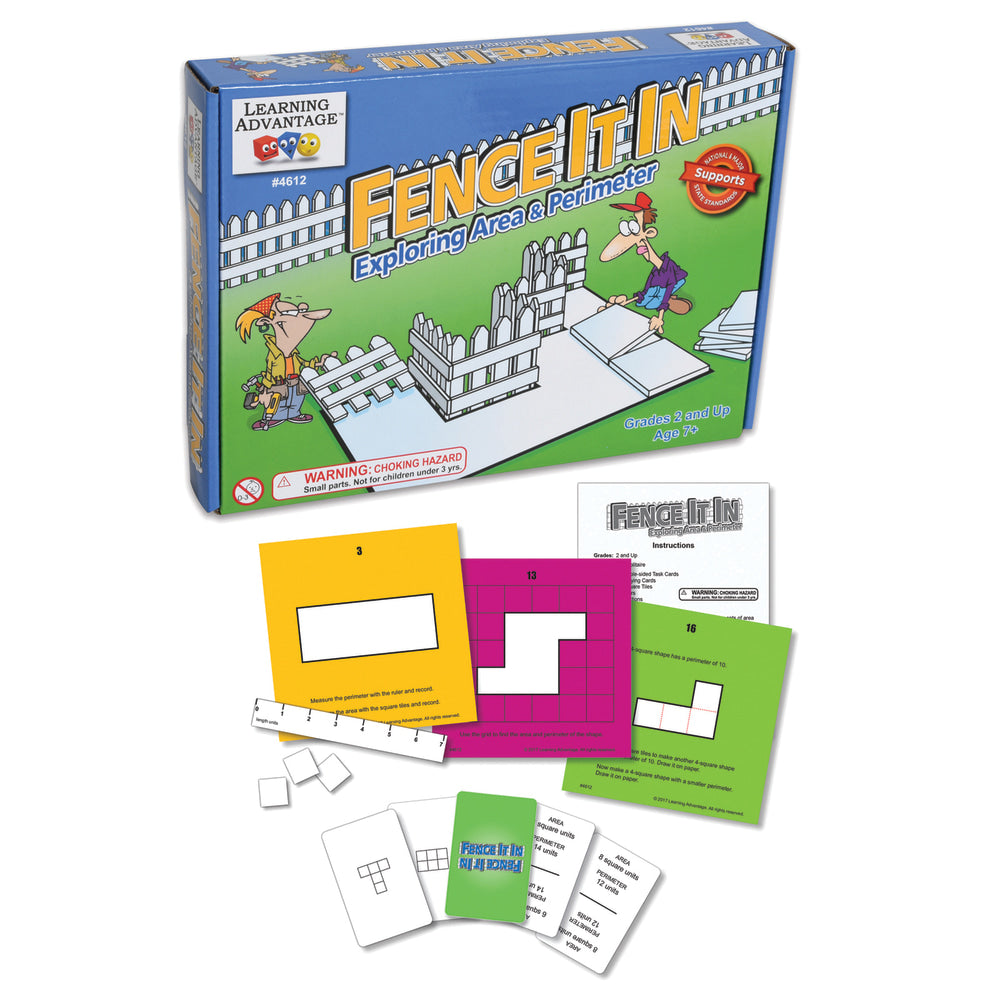 Learning Advantage Fence It In Exploring Area And Perimeter Game, Grades 2-6