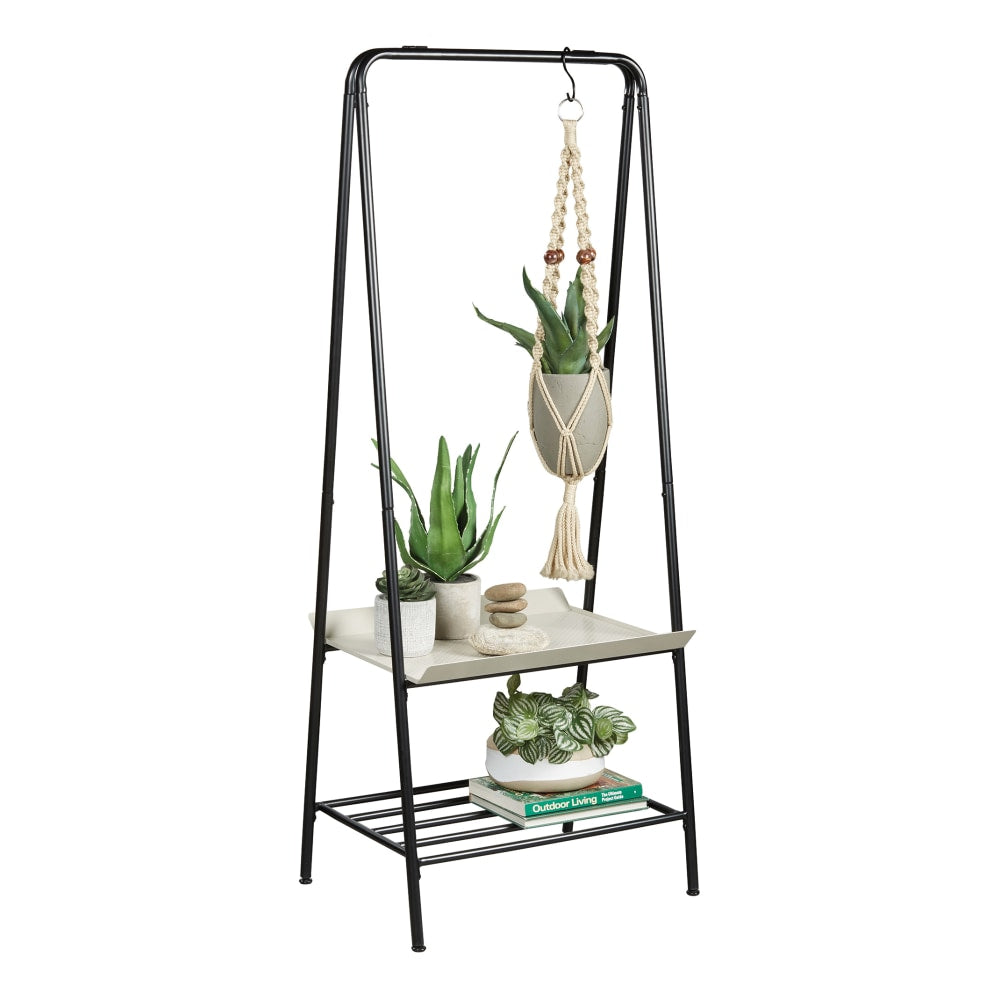 Sauder Harvey Park Plant Stand, 31-7/8inH x 29-3/4inW x 12-7/8inD, Black