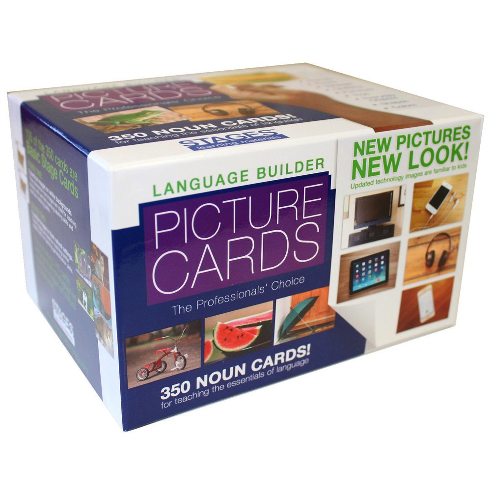 Stages Learning Materials Language Builder Picture Nouns Cards, Pre-K, Pack Of 350 Cards