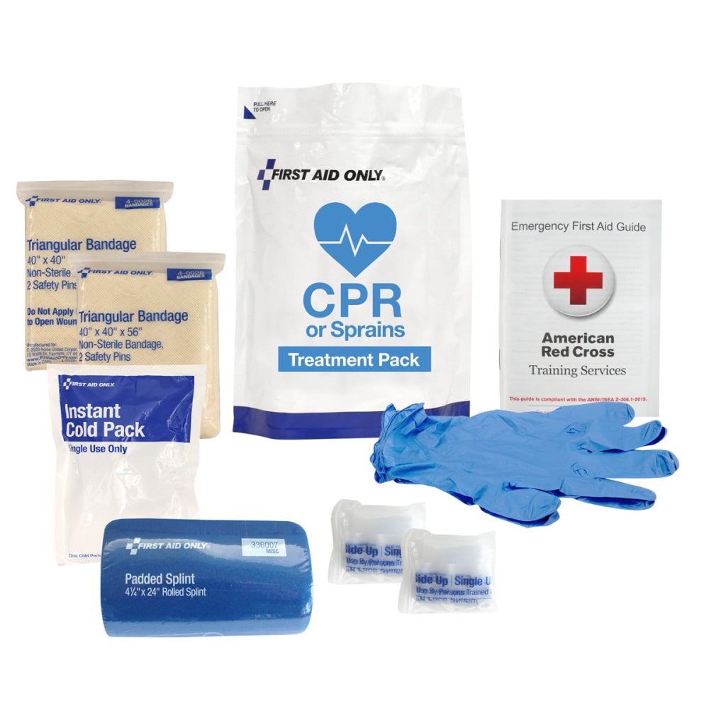 First Aid Only CPR & Sprains Treatment Pack Refill, White