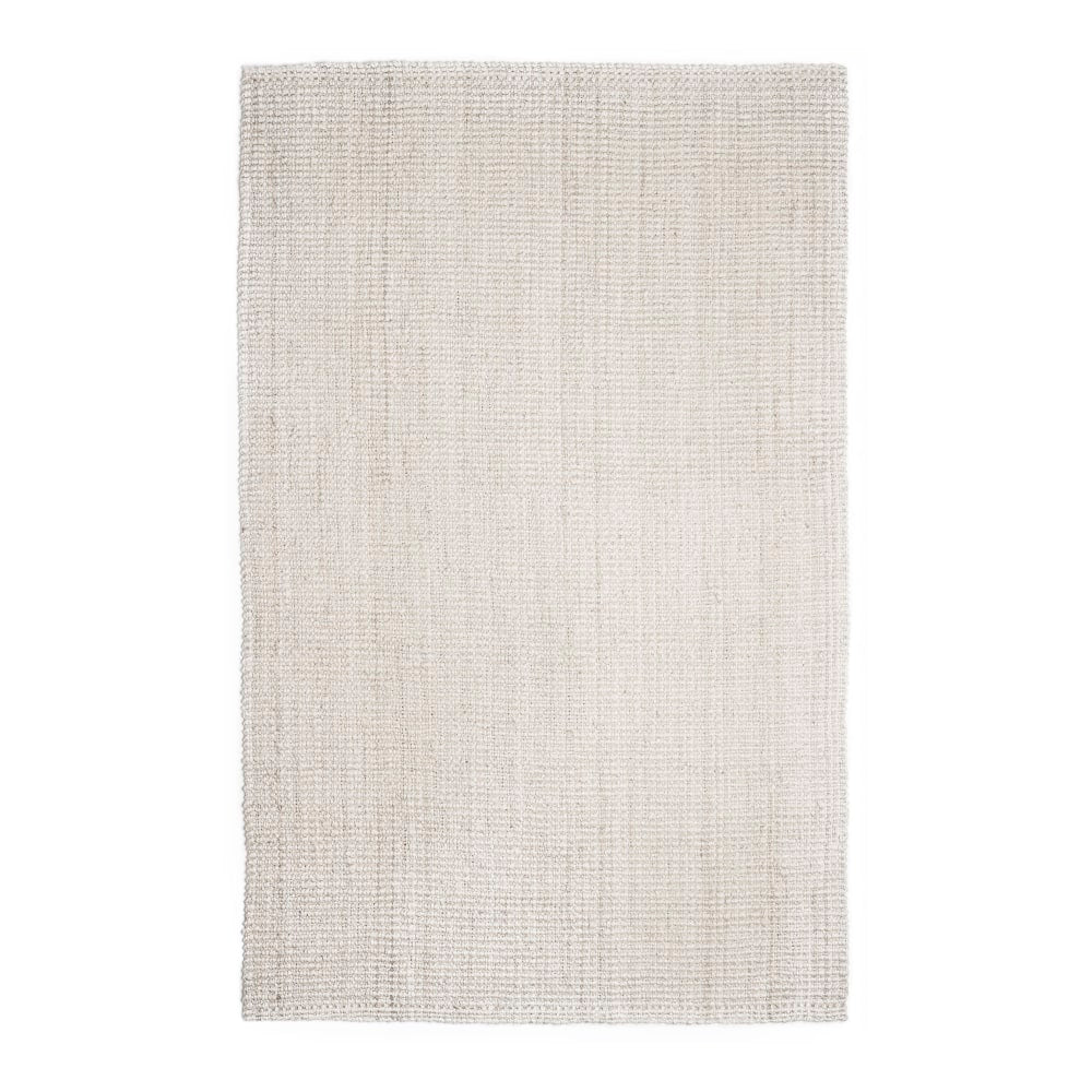 Anji Mountain Andes Jute Rug, 5ft x 8ft, Ivory