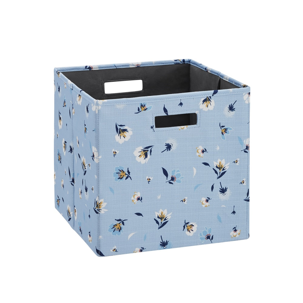 Linon Emmet Storage Bins, Medium Size, Daisy, Set Of 2 Bins