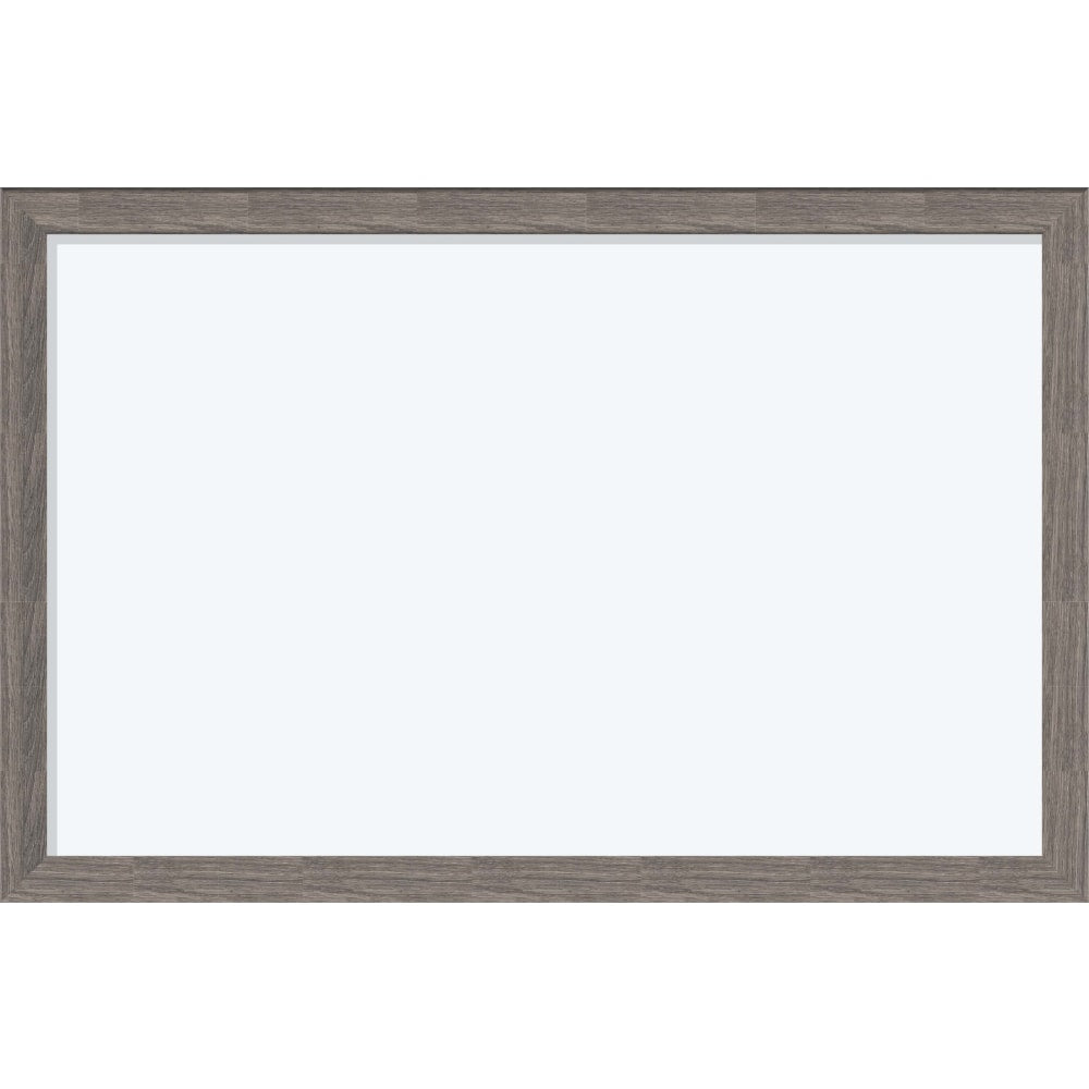 U Brands Decor Magnetic Dry Erase Board, 35in X 23in, Brown Rustic Wood Frame