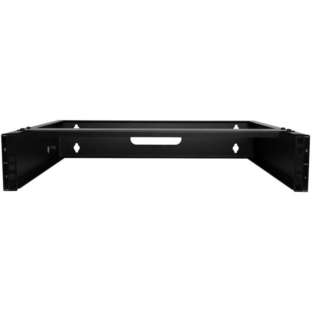 StarTech.com 2U Wall Mount Rack, 14in Deep, 19 inch Wall Mount Network Rack, Wall Mounting Patch Panel Bracket for Switch/IT Equipment - 2U Wall Mount rack for networking equipment - 19in wallmount patch panel bracket - Mount depth 14in - 77lb Capacity