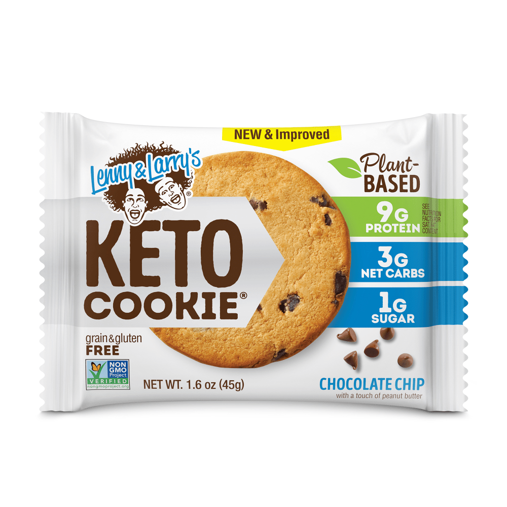 Lenny & Larrys Keto Chocolate Chip Cookies, 1.6 Oz, Pack Of 12 Cookies