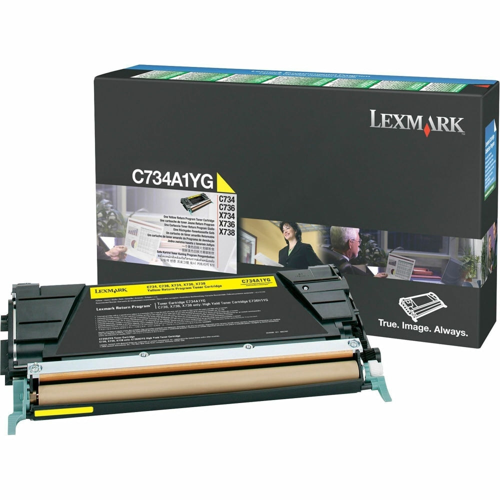 Lexmark C734A1YG Yellow Return Toner Cartridge