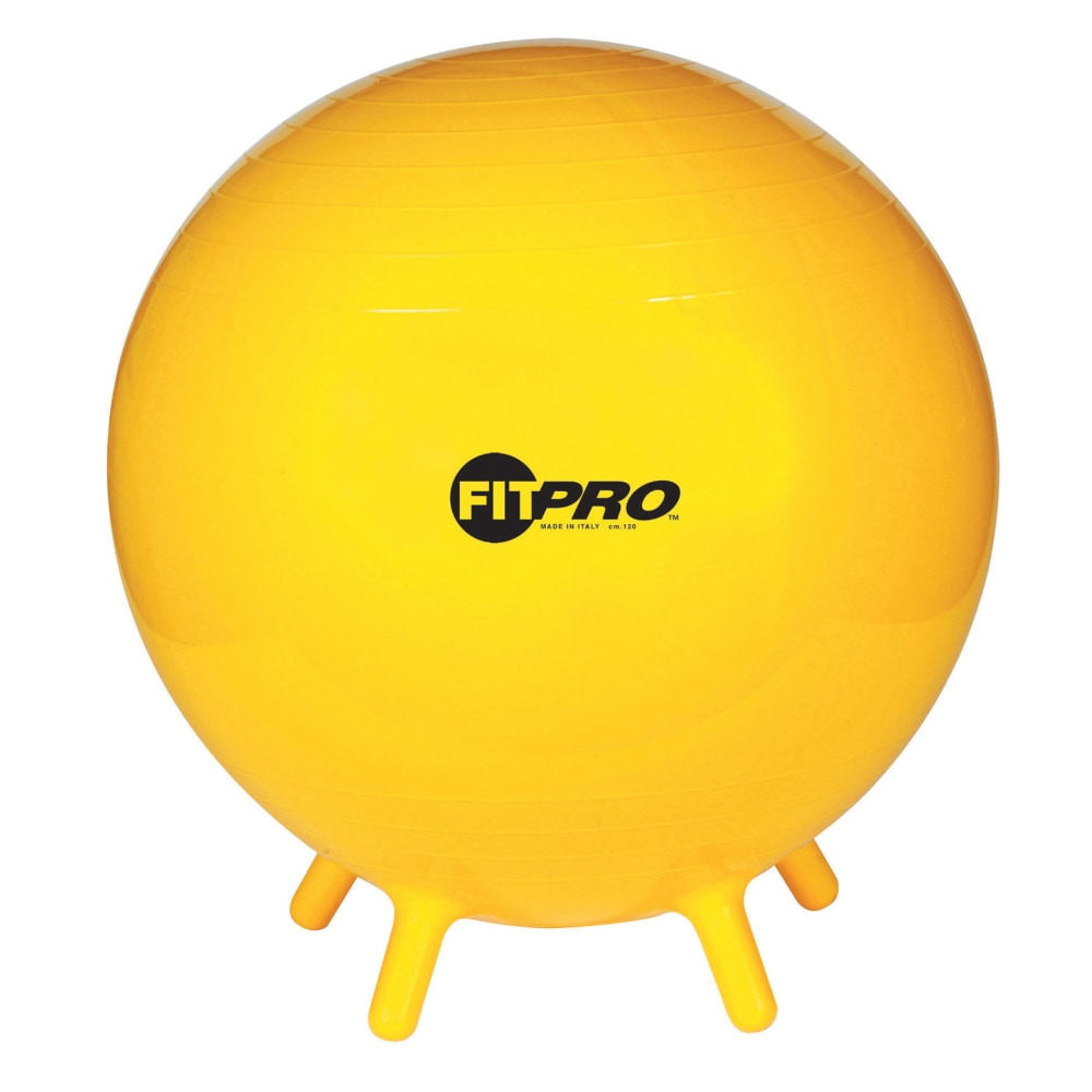 Champion Sports FitPro Ball With Stability Legs, 25 5/8in, Yellow