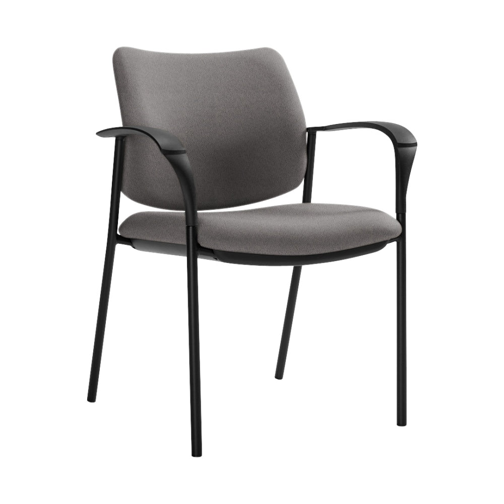 Global Sidero Armchair, 32inH x 25 1/2inW x 24inD, Slate/Black