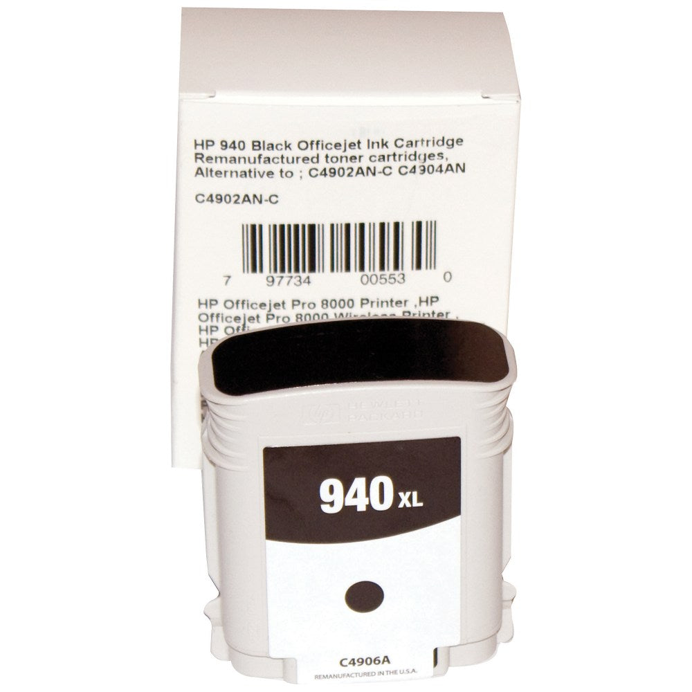 M&A Global Remanufactured Black Ink Cartridge Replacement For HP C4902AN, C4902AN-C