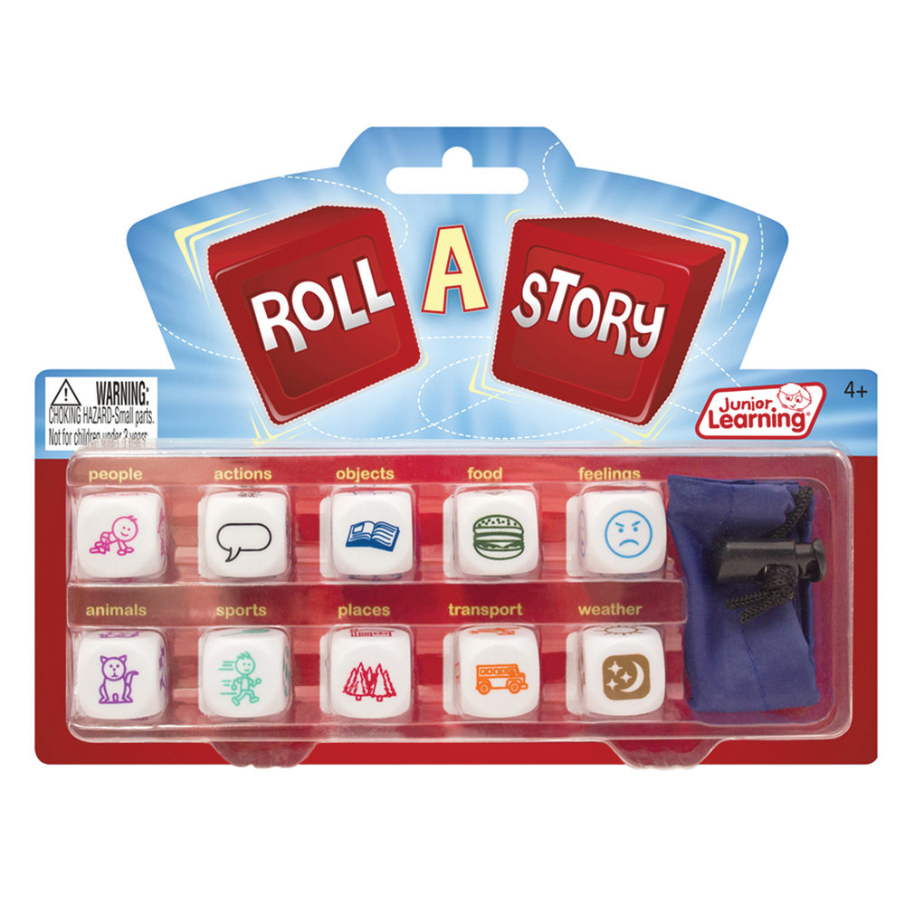 Junior Learning Roll A Story Dice Game, Grades K-6