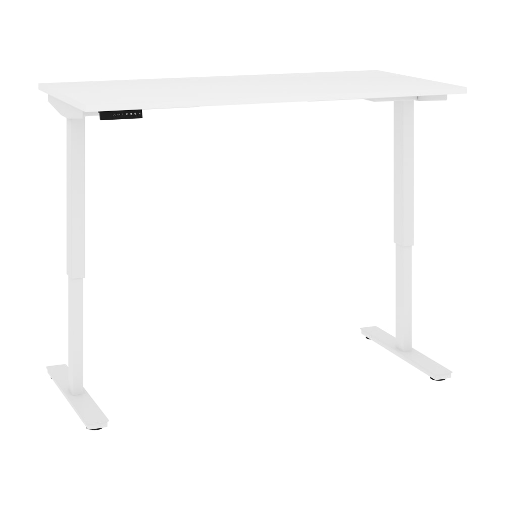 Bestar Universel Electric 60inW Standing Desk, Electric, White