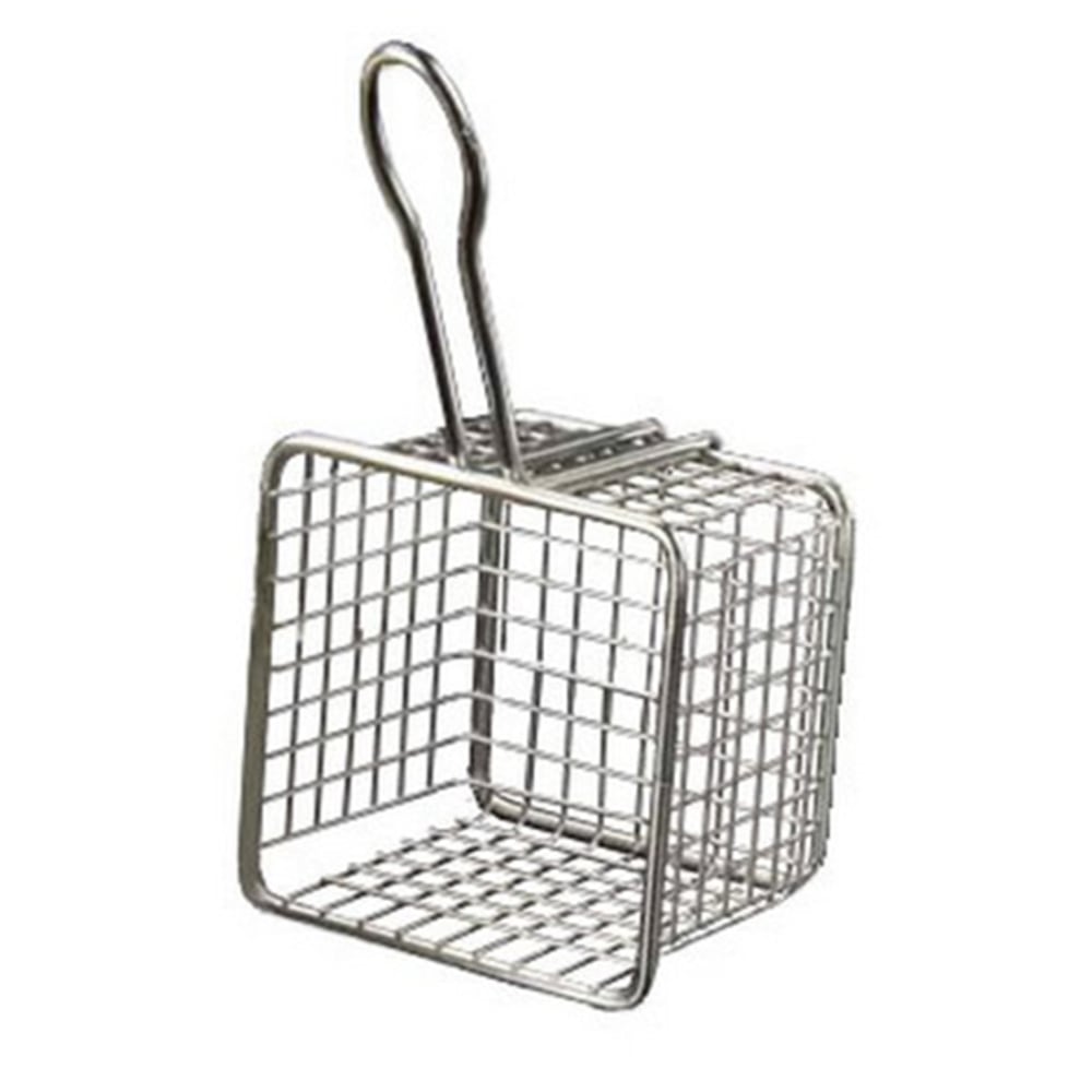 American Metalcraft Mini Stainless Steel Fry Basket, 4in x 4in, Silver