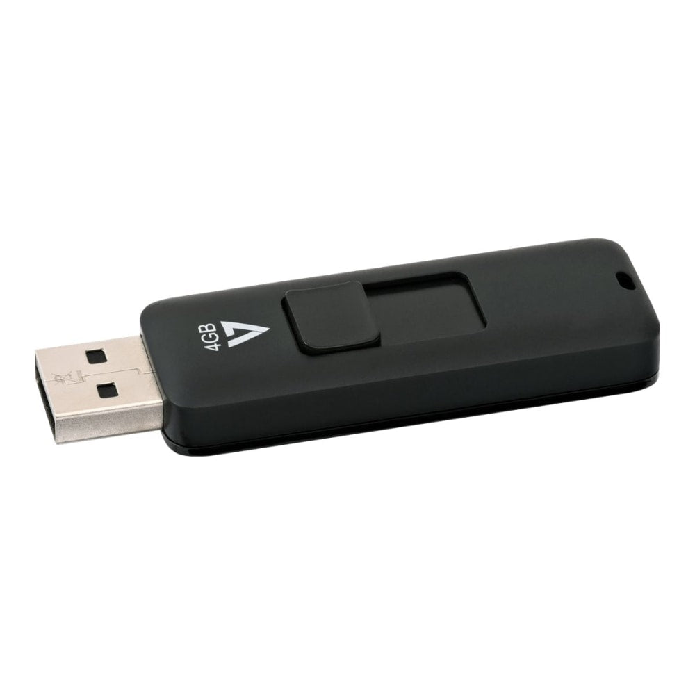 V7 VF24GAR-3N - USB flash drive - 4 GB - USB 2.0 - black