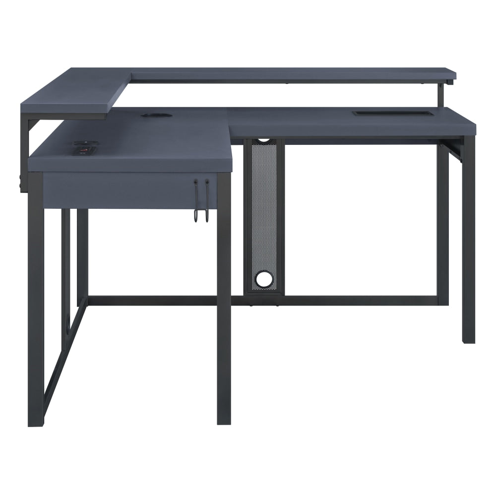 Office Star Loadout 54inW L-Shaped Gaming Computer Desk, Black