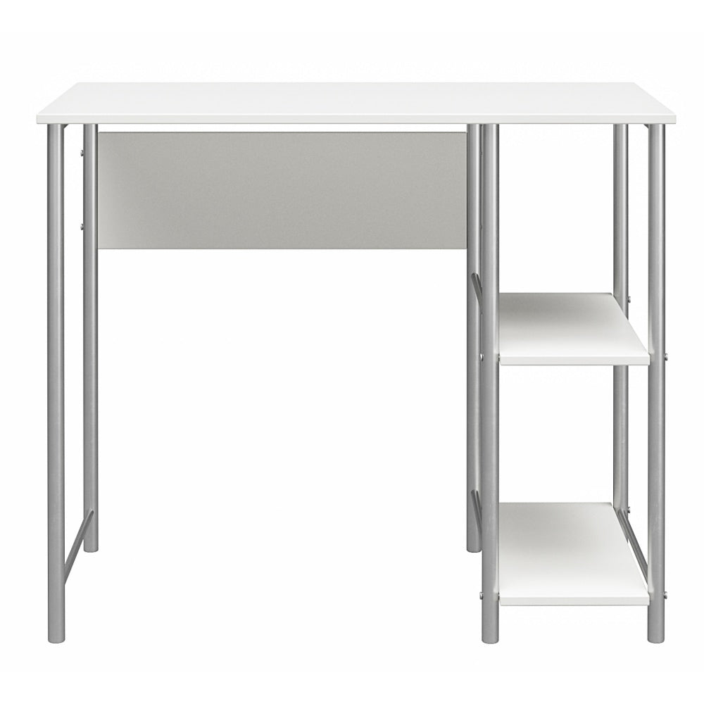 Ameriwood Home Garrett Metal 36inW Student Desk, White