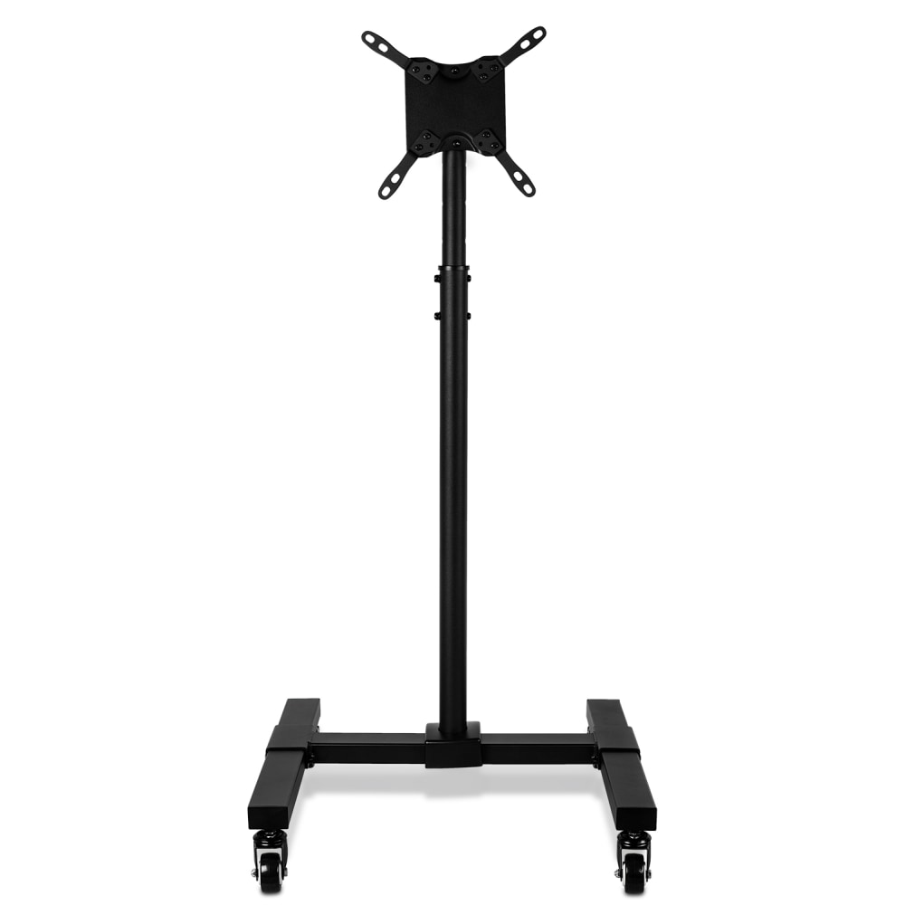 Mount-It! Height-Adjustable Mobile TV Stand For 13in - 42in Screens, Black