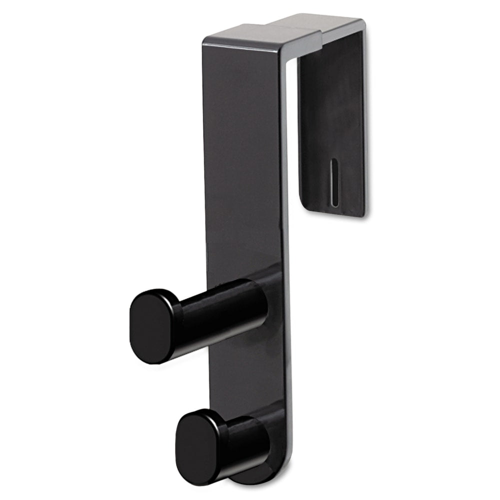 Safco Coat Hook, 7 3/4inH x 1 3/4inW x 6 1/2inD, Black