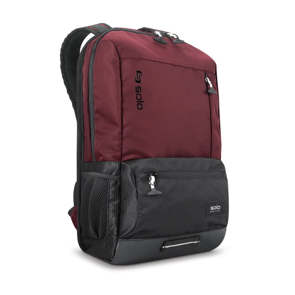 Solo New York Draft Laptop Backpack, Burgundy