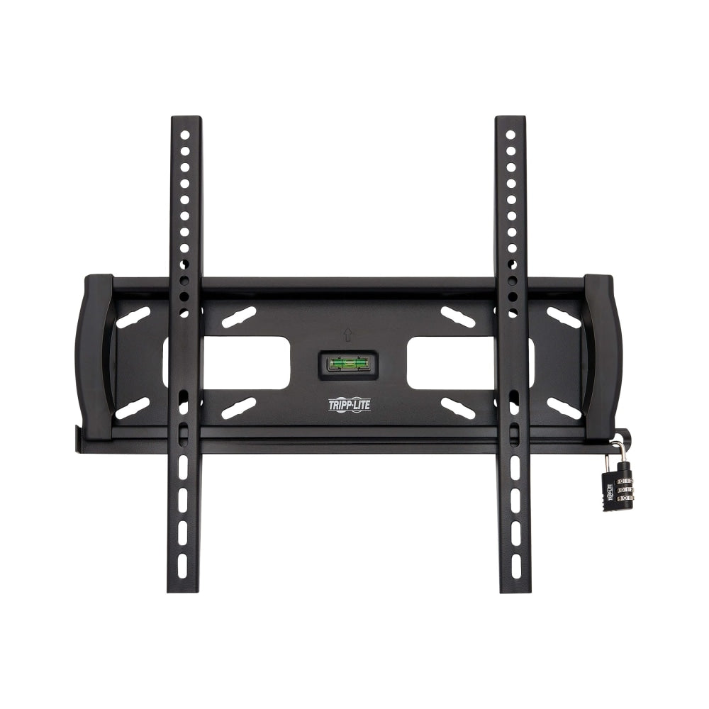 Eaton Tripp Lite Series Heavy-Duty Fixed Security Display TV Wall Mount for 32in to 55in TVs and Monitors, Flat or Curved Screens - Bracket - for flat panel - lockable - steel - black - screen size: 32in-55in - wall-mountable