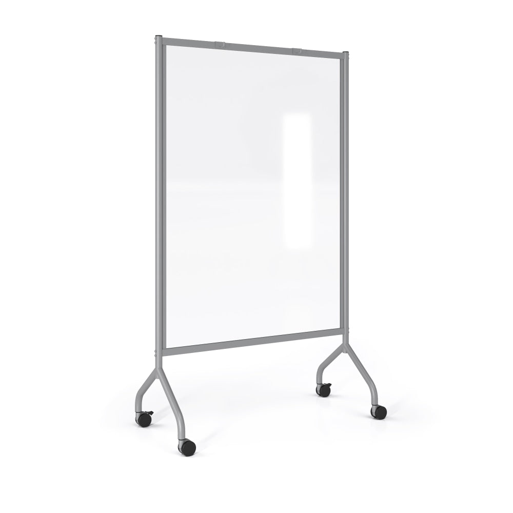 Safco Impromptu Acrylic Screen, 72inH x 42inW x 21-1/2inD, Gray