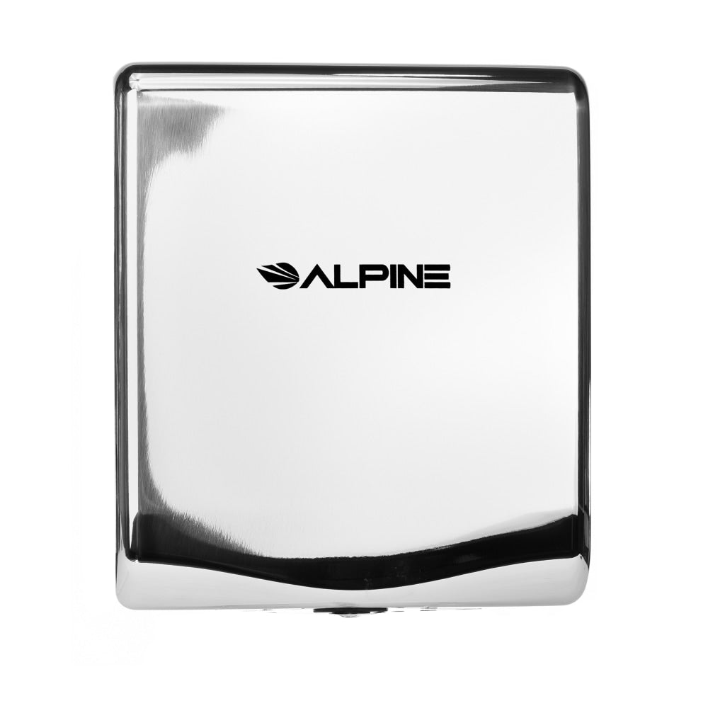 Alpine Industries Willow Commercial High-Speed Automatic Electric Hand Dryer With Wall Guard, Chrome