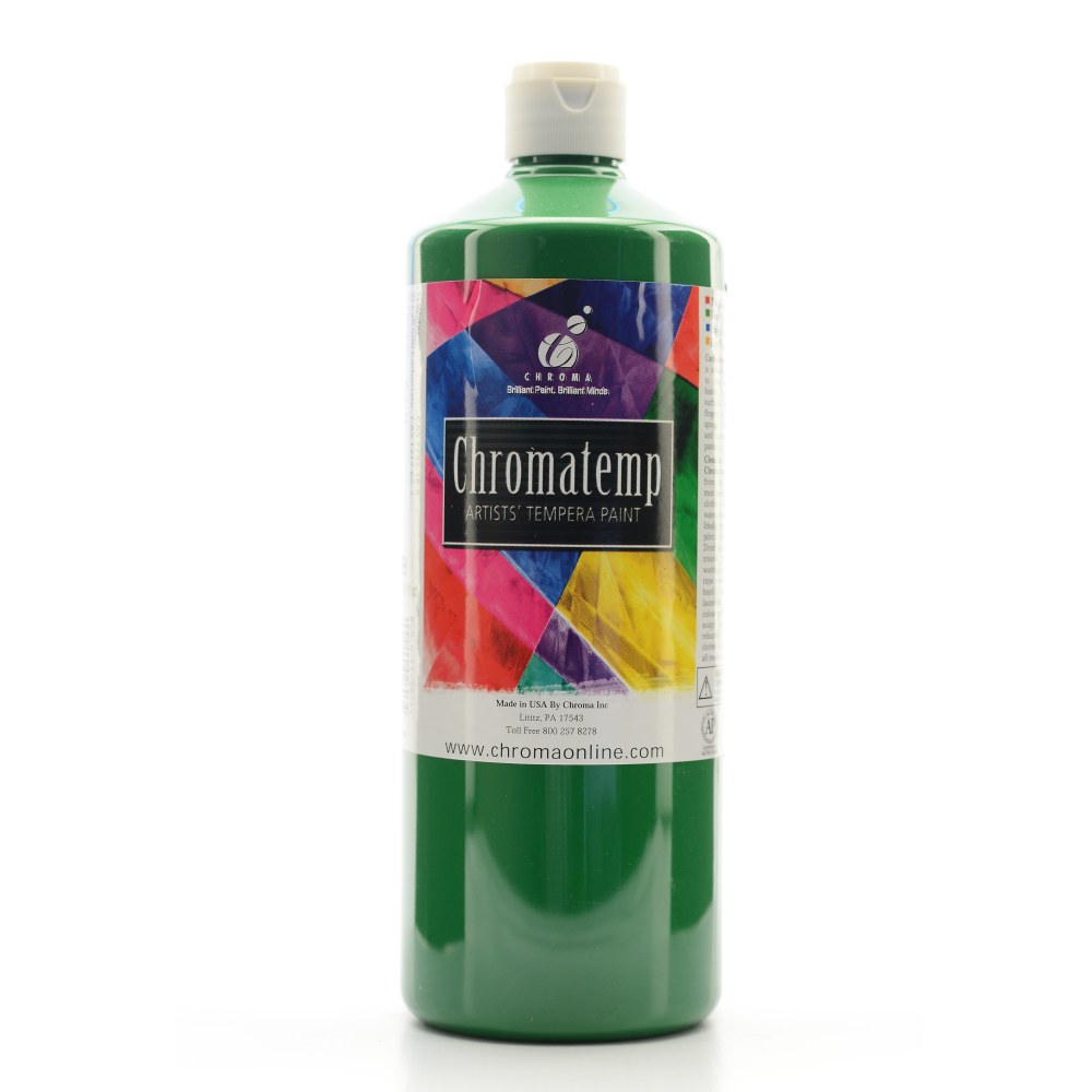 Chroma ChromaTemp Artists Tempera Paint, 32 Oz, Green