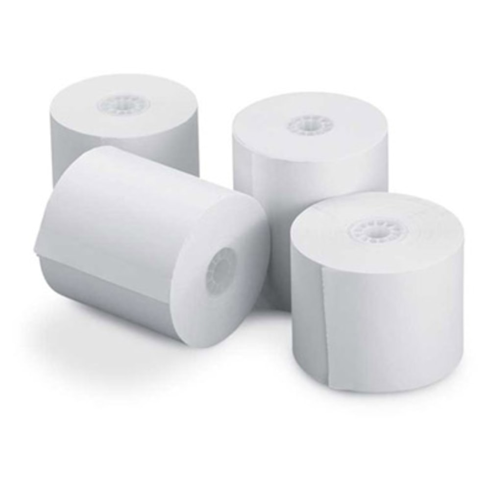 Office Depot Brand Paper Rolls, 2-1/4in x 150ft, White, Pack Of 12