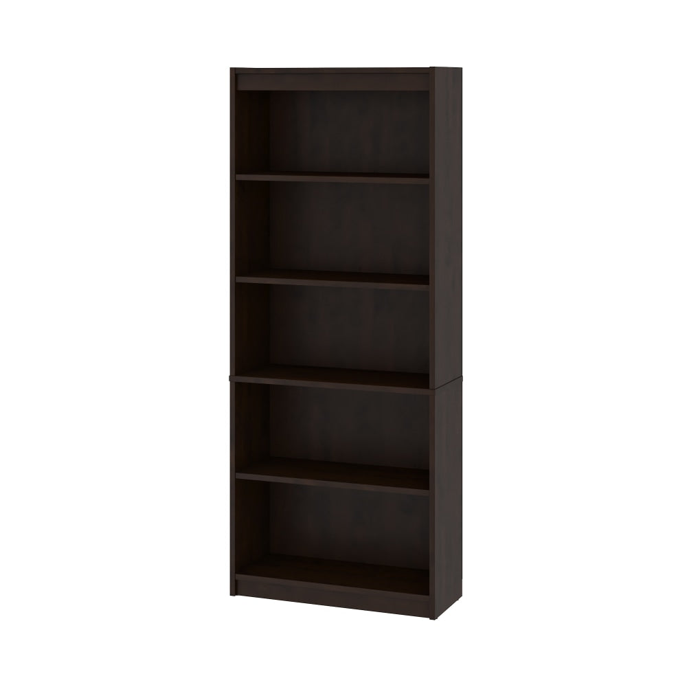 Bestar Universel 72inH Standard Bookcase, Dark Chocolate