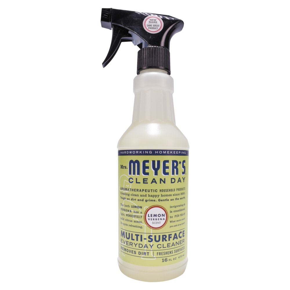 Mrs. Meyers Multipurpose Cleaner, Lemon Scent, 16 Oz Bottle, Case Of 6