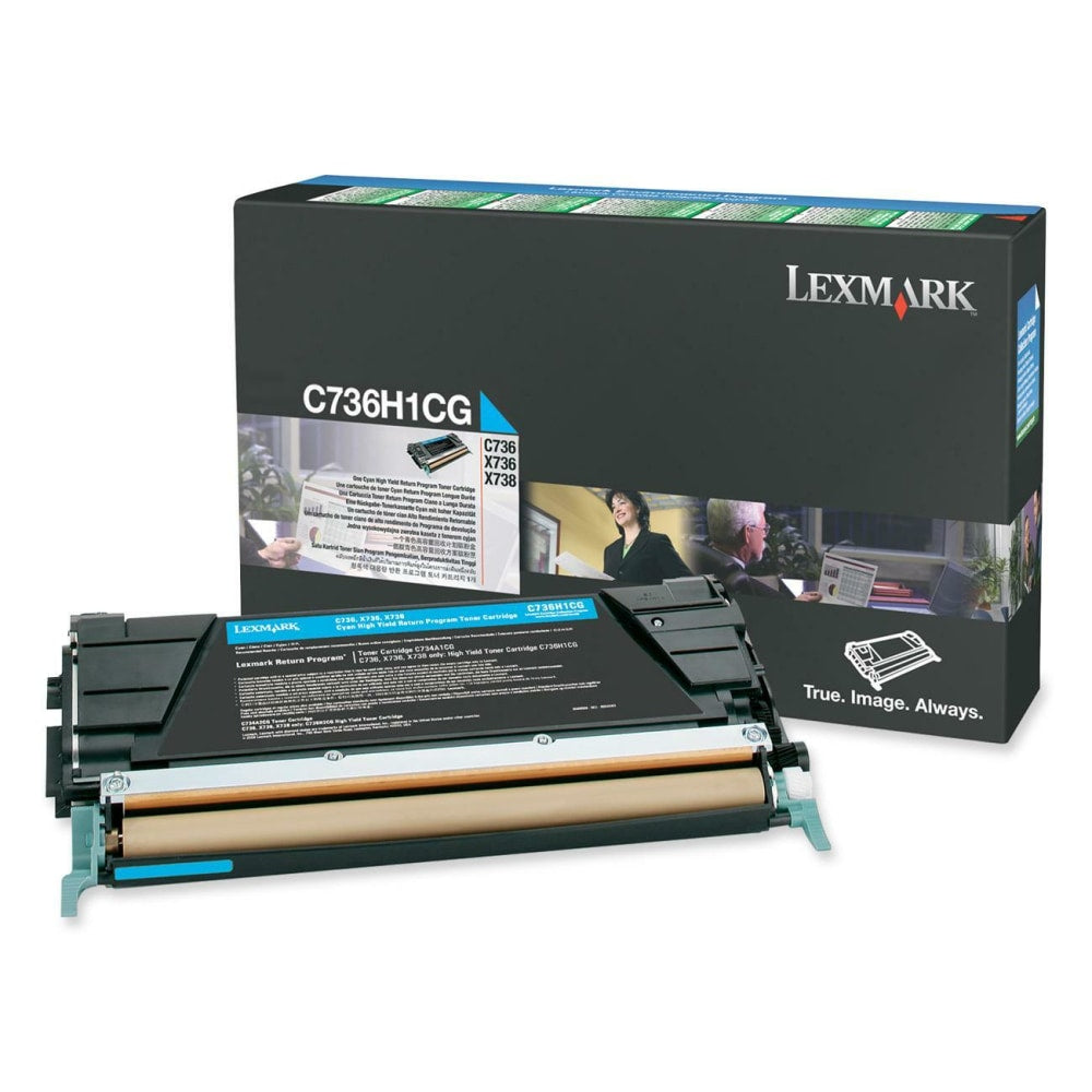 Lexmark C736H1CG Cyan High Yield Toner Cartridge