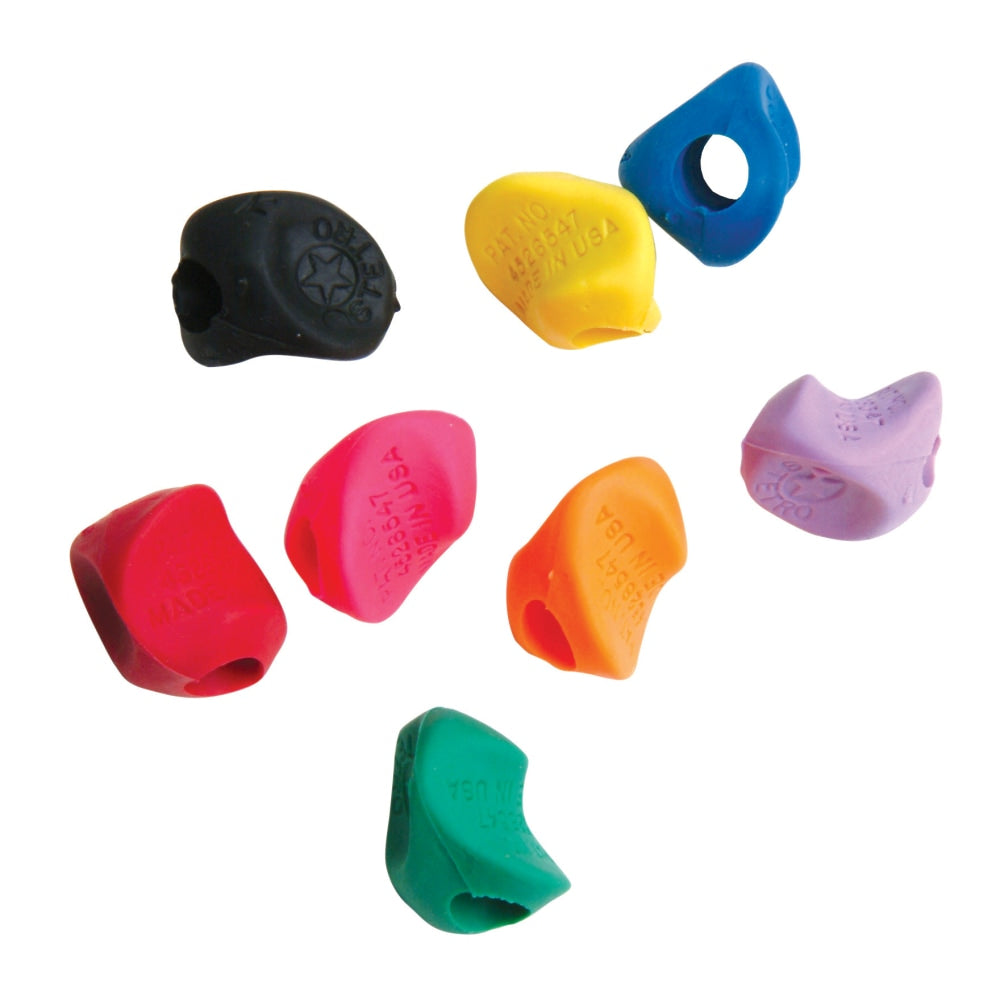 J.R. Moon Pencil Co. Stetro Pencil Grips, 1 1/2in x 1in, Multicolor, Pack Of 144