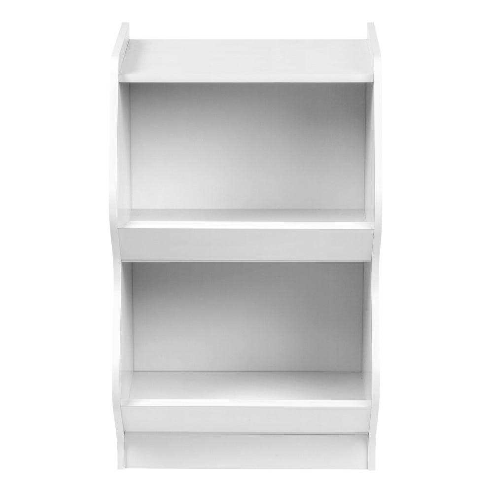 IRIS 27inH 2-Tier Bookshelf With Footboard, White