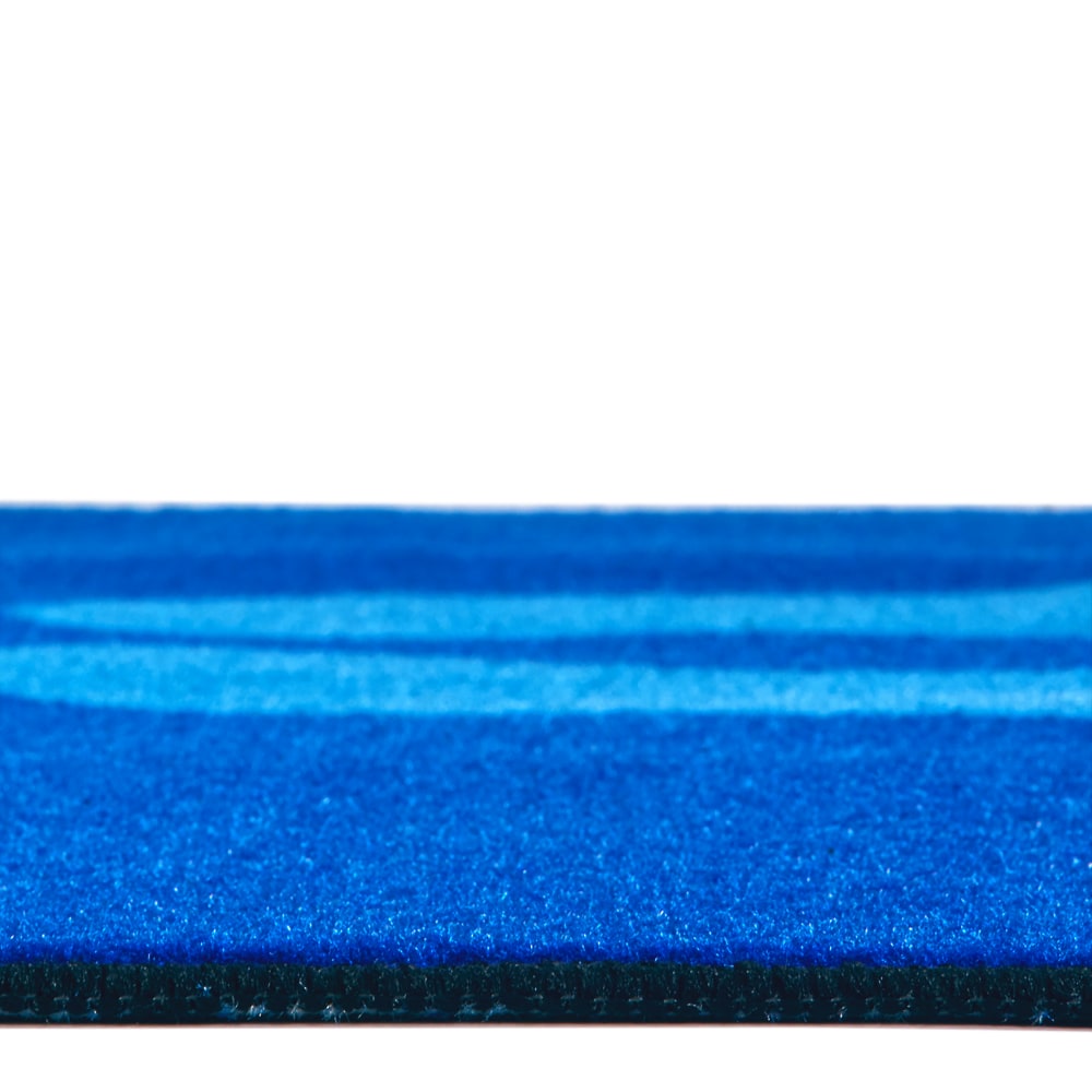 Carpets for Kids KID$Value Rugs Stand & Wait Sanitize Activity Runner Rug, 3ft x 12ft , Blue