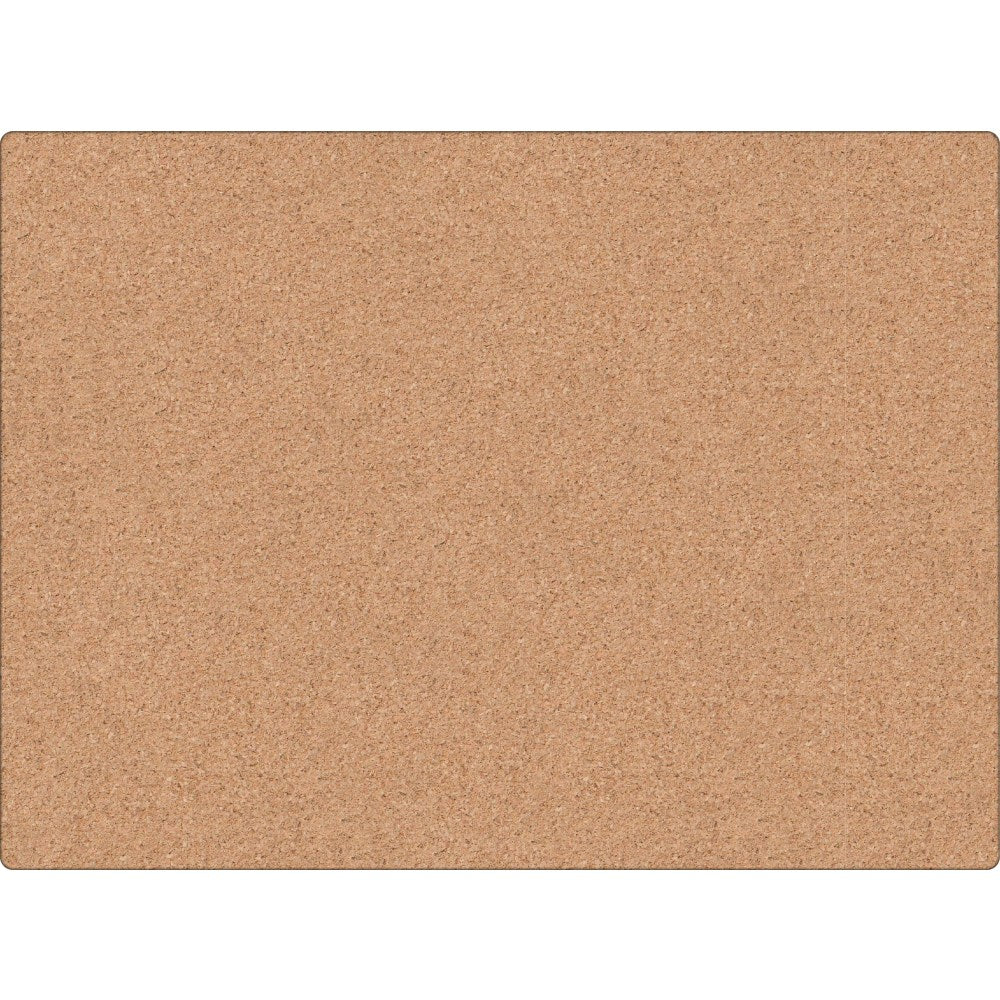 U Brands Unframed Cork Bulletin Board, 23in x 17in, Natural