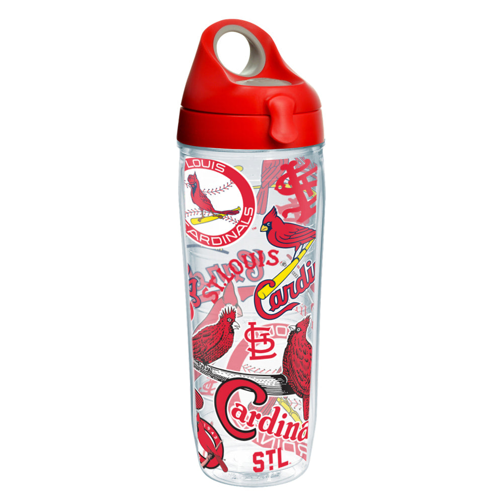 Tervis MLB All-Over Water Bottle With Lid, 24 Oz, St. Louis Cardinals