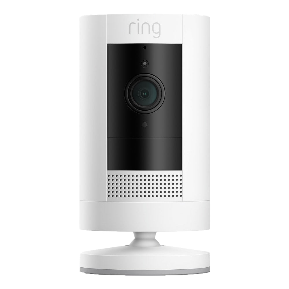 Ring Stick Up HD Battery-Powered Wireless Indoor/Outdoor Security Camera, White