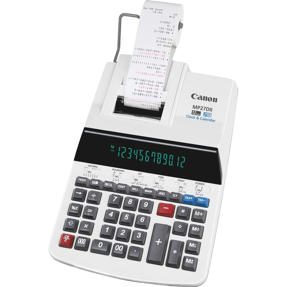 Canon MP27DII Printing Calculator, Gray