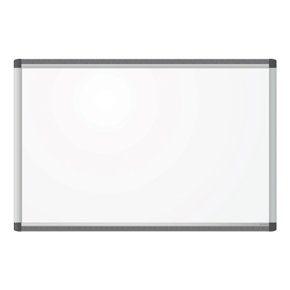 U Brands PINIT Magnetic Dry-Erase Whiteboard, 23in x 35in, Aluminum Frame With Silver Finish