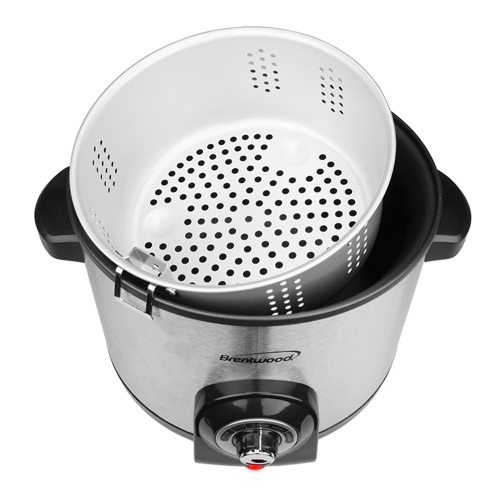 Brentwood 5.2-Quart Deep Fryer, Silver