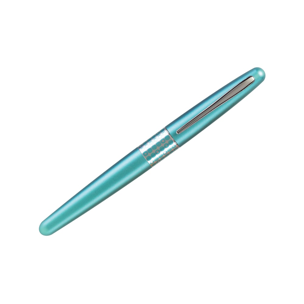 Pilot MR Retro Fountain Pen, Fine Point, Turquoise Dots Barrel, Black Ink