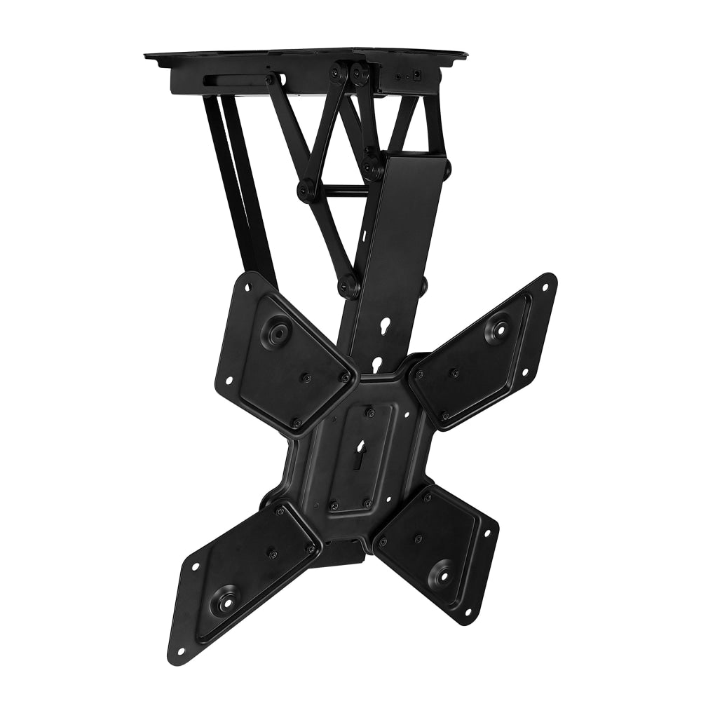 Mount-It! MI-4223 Motorized Ceiling TV Mount For 32 - 55in TVs, 26inH x 26inW x 20-1/4inD, Black