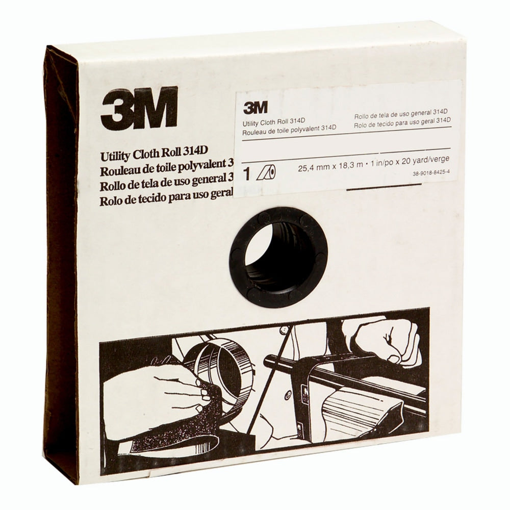 3M 314D Utility Cloth Roll, P320 Grit, 2in x 50 Yards